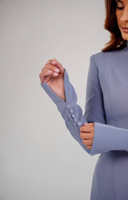 THE SILHOUETTE GOWN POWDER BLUE