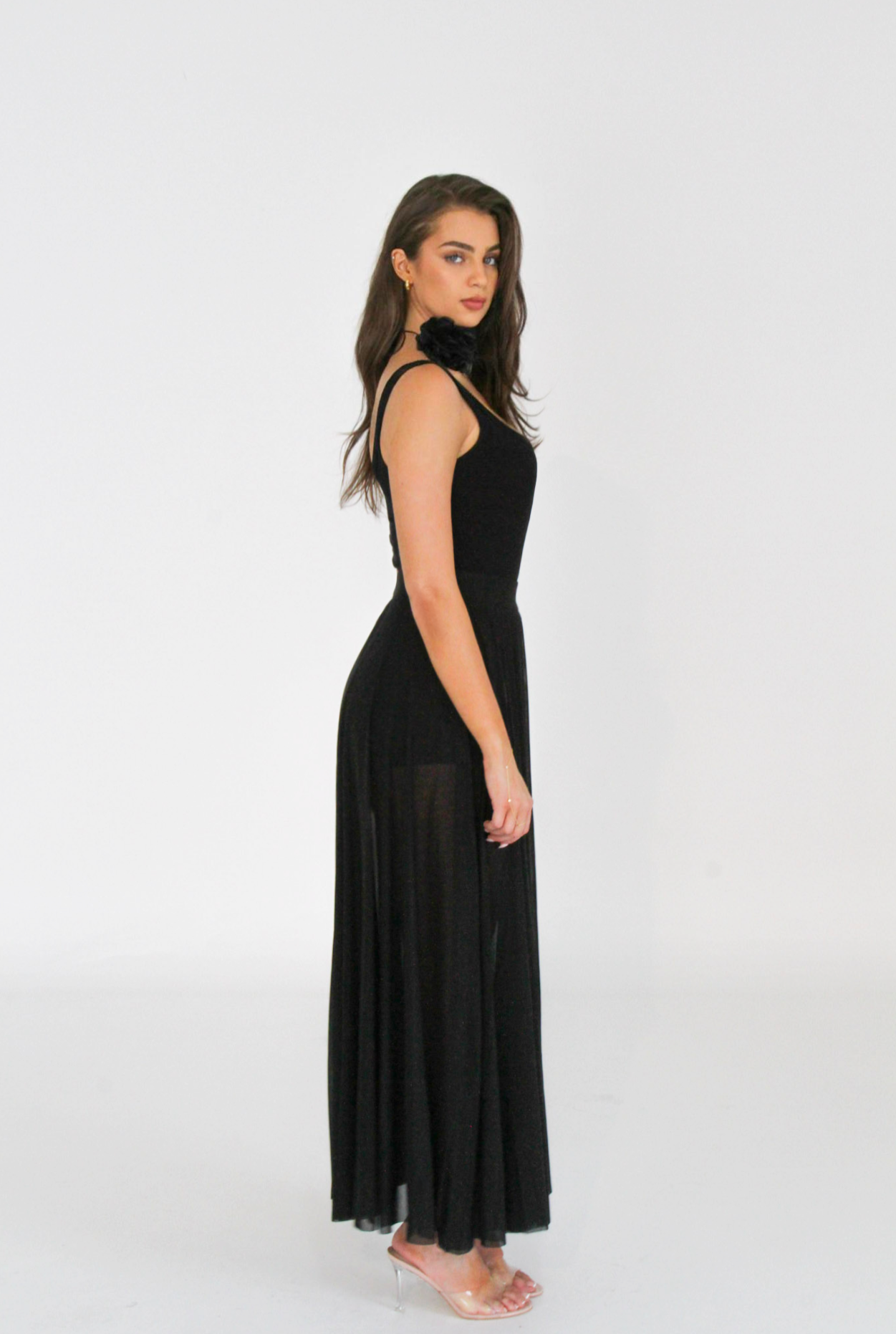 ËK BLACK MESH SKIRT