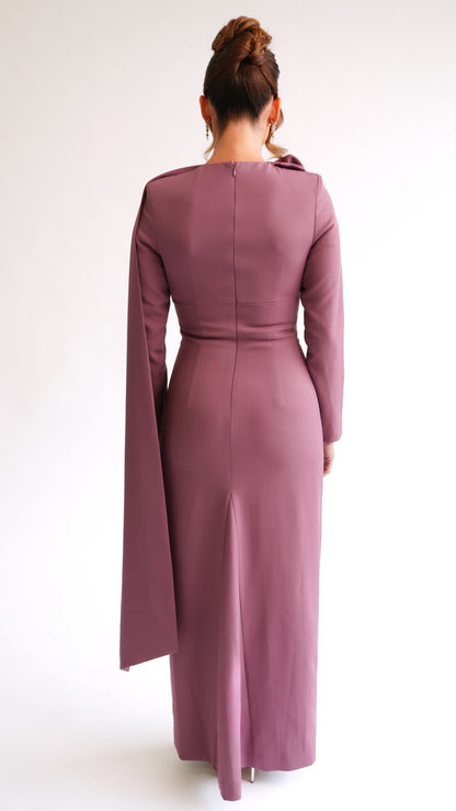 RÖSE ARC GOWN PLUM