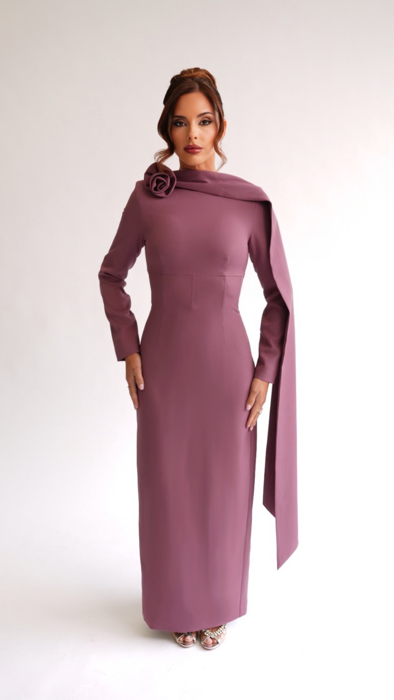 RÖSE ARC GOWN PLUM