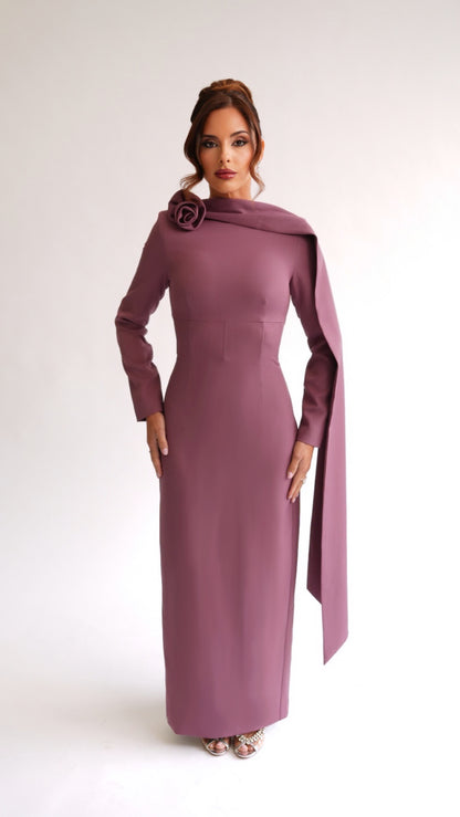 RÖSE ARC GOWN PLUM