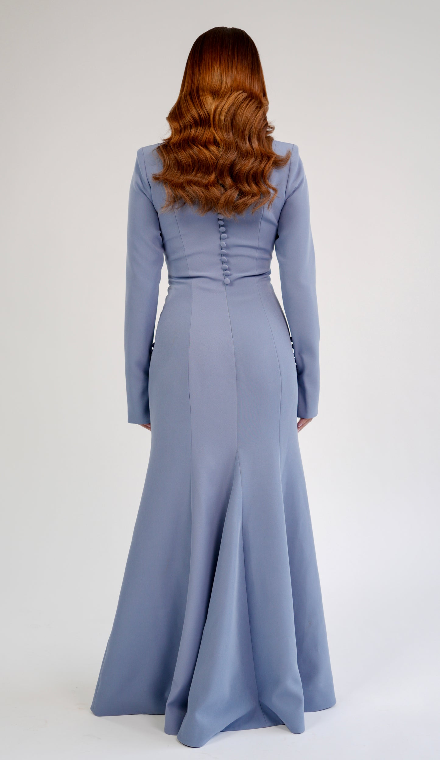 THE SILHOUETTE GOWN POWDER BLUE