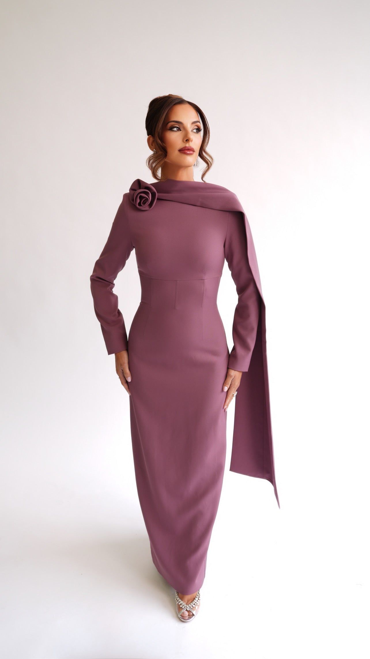RÖSE ARC GOWN PLUM