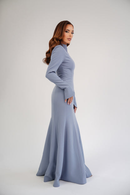 THE SILHOUETTE GOWN POWDER BLUE